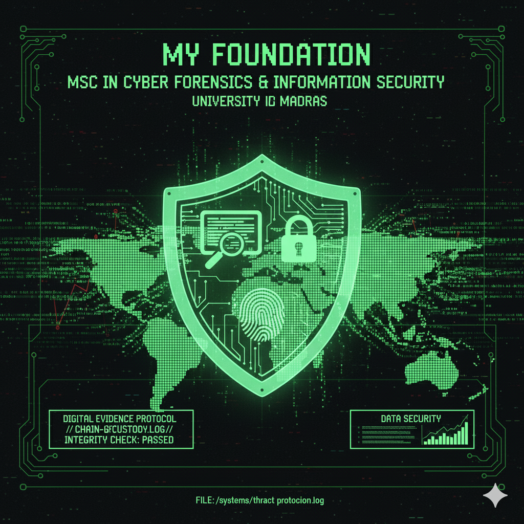 A depiction of higher education or graduation, symbolizing the founder's academic foundation.