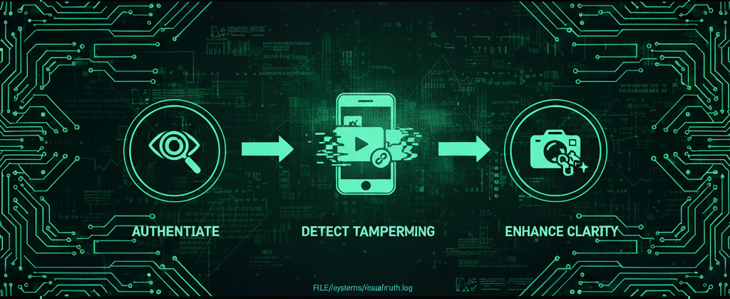 Image and Video Forensics, illustrating forensic analysis of multimedia content
